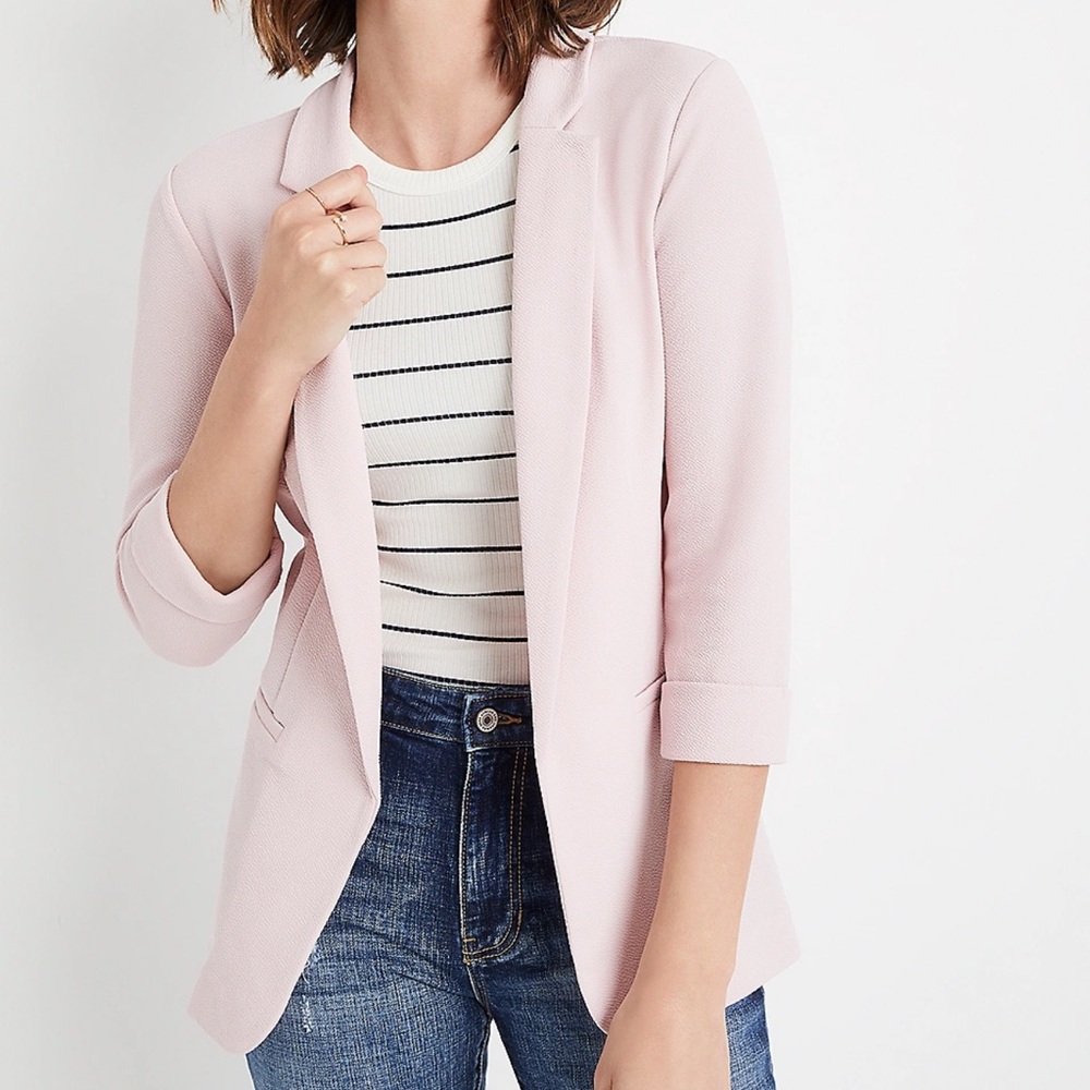 Maurices Pink Open Front Blazer